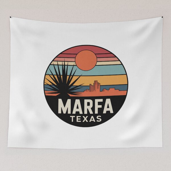 Item preview, Marfa Texas: Retro Desert Horizon designed and sold by CircinusStore.