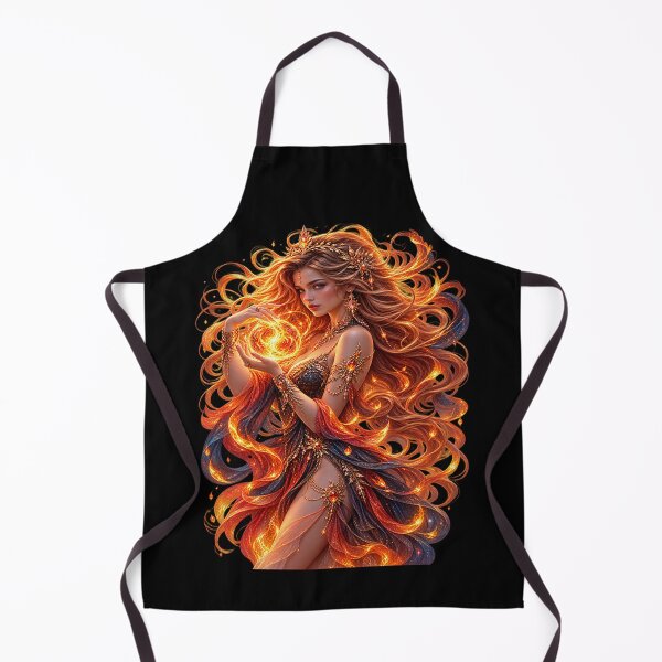 Item preview, Ember Flame Enchantress – Fire Magic Fantasy designed and sold by TroviTutto.