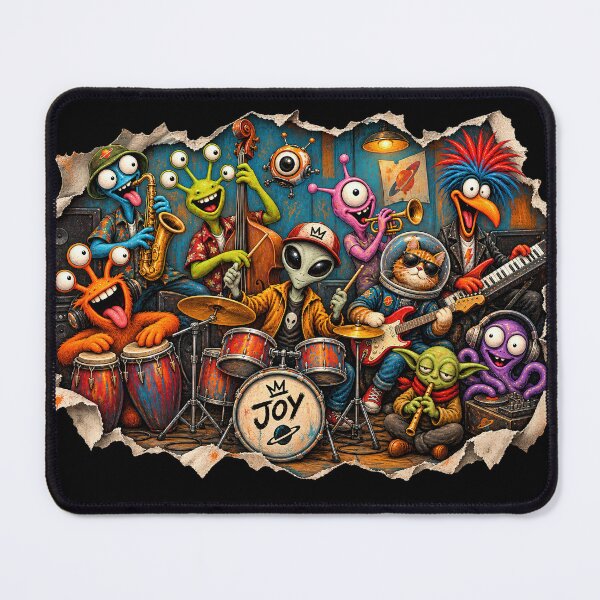 Item preview, Funny Alien Band Playing Cosmic Music designed and sold by Joy-Points.