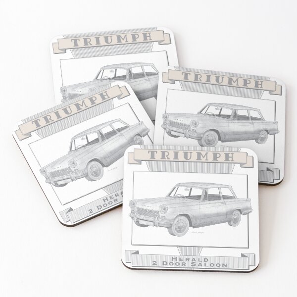 Item preview, Triumph Herald 2 Door Saloon Hand-drawn designed and sold by Classic Car Art Drawings.
