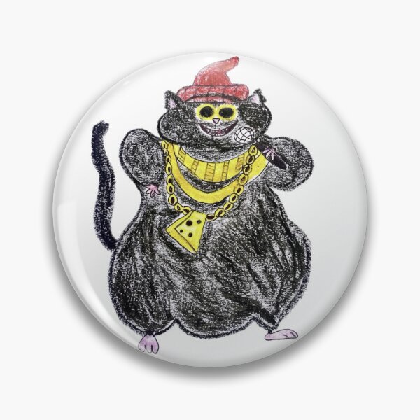 Item preview, Funny Rap Cat Crayon Drawing designed and sold by MagicYana.