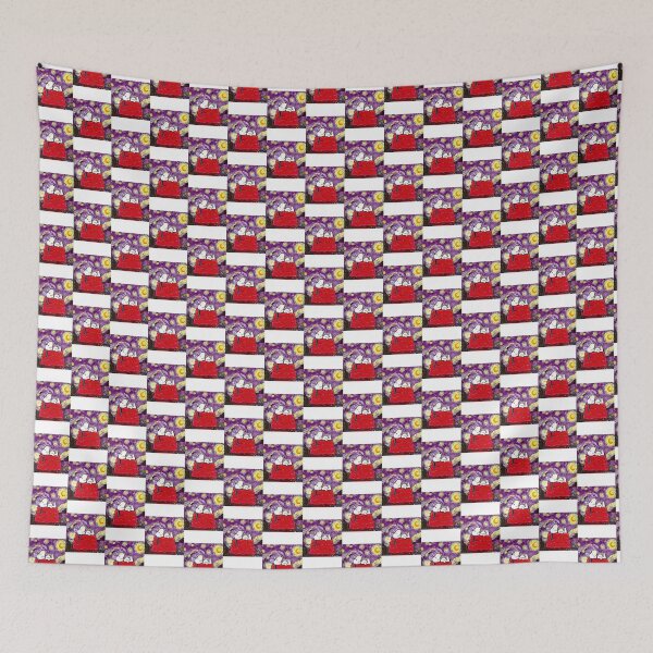 Item preview, Snoopy Relaxing On Doghouse Starry Night Art - Whimsical Peanuts Illustration | Perfect Gift For You And Friends designed and sold by Anotherdoctor.