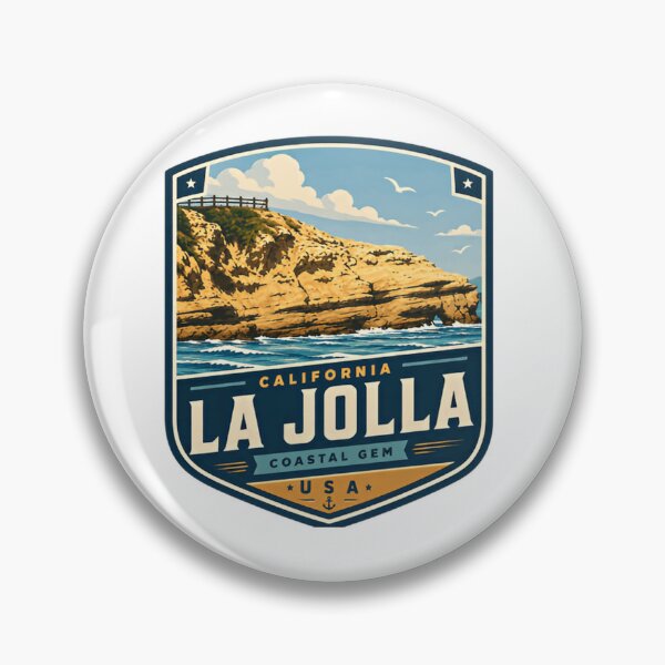 Item preview, California La Jolla Coastal Gem USA Travel Souvenir designed and sold by Simsimah26Parks.