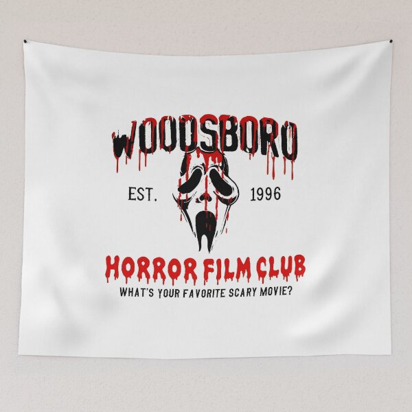Item preview, Bloody Ghostface Horror Film Club Retro Design designed and sold by MichelleC90932.