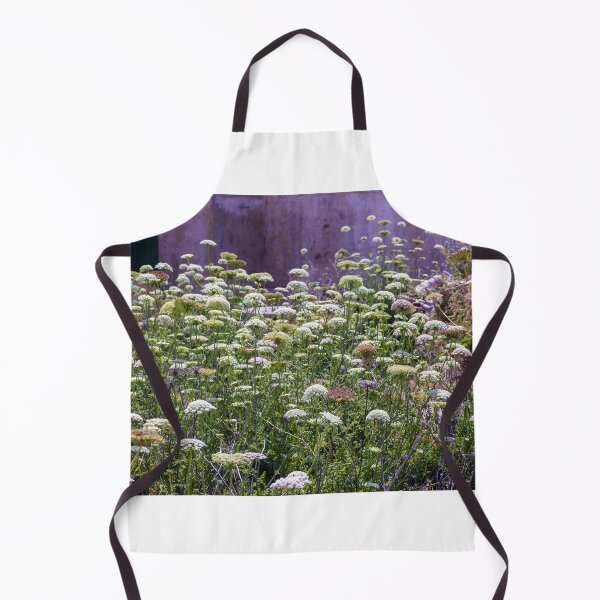 Item preview, Wild Queen Anne's Lace Meadow in Front of Weathered Building With Sunlit Summer Flowers designed and sold by Nmallia.