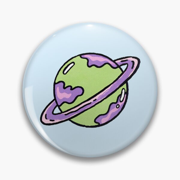Item preview, Colorful Green Purple Ringed Planet designed and sold by jianina-alondra.