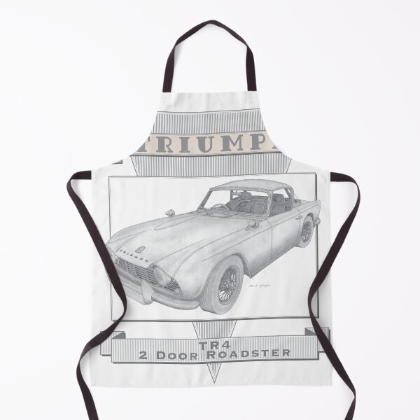 Item preview, Triumph TR4 2 Door Roadster Hand-drawn designed and sold by Classic Car Art Drawings.