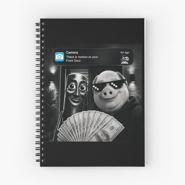 Item preview, Camera There Is Motion At Your Front Door Thug Life Pig Meme Funny Home Security designed and sold by BrockmeyeSB.