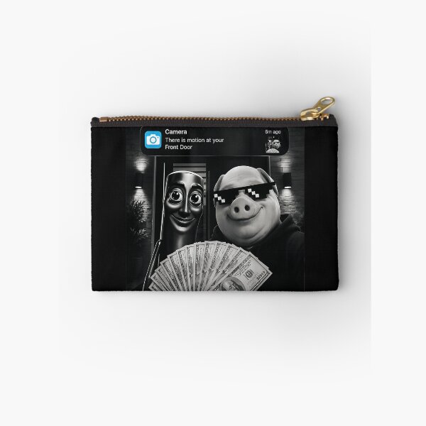Item preview, Camera There Is Motion At Your Front Door Thug Life Pig Meme Funny Home Security designed and sold by BrockmeyeSB.