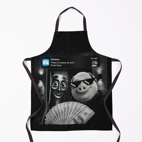 Item preview, Camera There Is Motion At Your Front Door Thug Life Pig Meme Funny Home Security designed and sold by BrockmeyeSB.