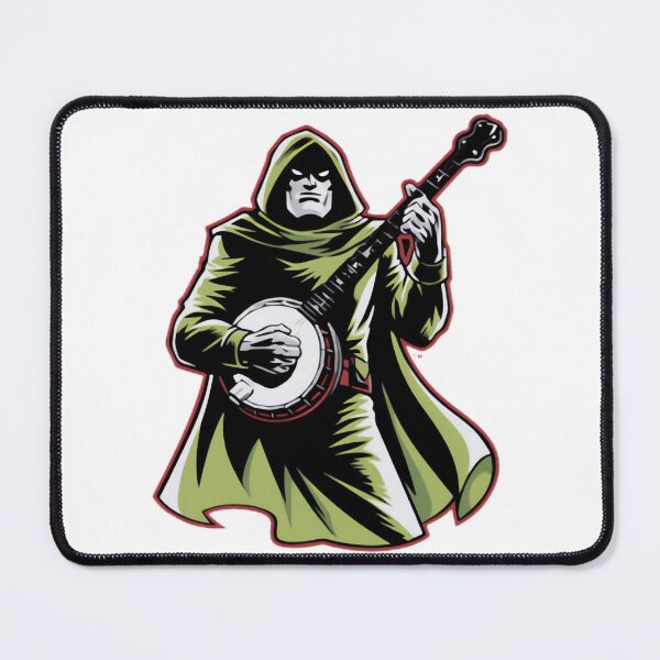 Item preview, Doctor Doom Banjo Retro Comic Book Hero Design – Vintage Nerdy Art | Limited Edition designed and sold by mj4art.
