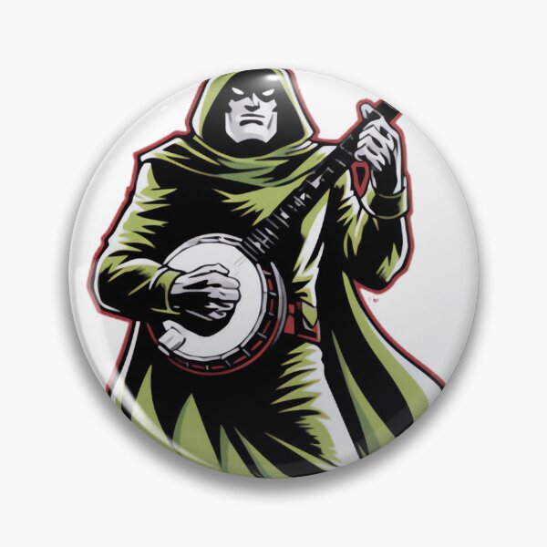 Item preview, Doctor Doom Banjo Retro Comic Book Hero Design – Vintage Nerdy Art | Limited Edition designed and sold by mj4art.