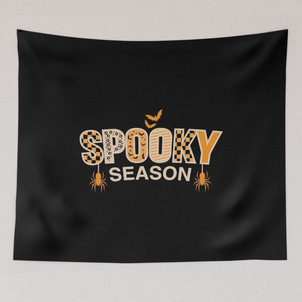 Item preview, Spooky Season Halloween Typography with Bats and Spider designed and sold by AhmedZouita.