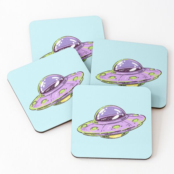 Item preview, Retro Purple UFO Flying Saucer designed and sold by jianina-alondra.