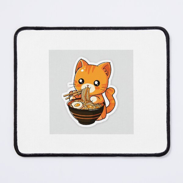 Item preview, Kawaii foodie cat ramen designed and sold by hedatla.