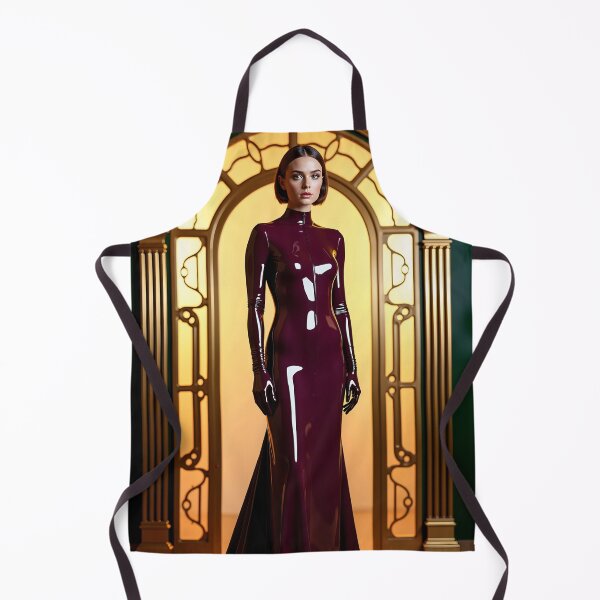 Item preview, Burgundy Latex Dress – Gothic Luxury Fashion designed and sold by Magic-Reality.