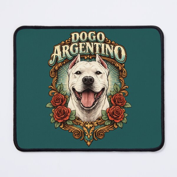 Item preview, Dogo Argentino Vintage Rose Portrait designed and sold by blankTeeShirt.