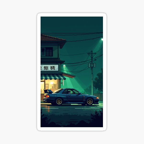 Item preview, Midnight Tokyo Retro Sports Car Japan designed and sold by grzezzz.