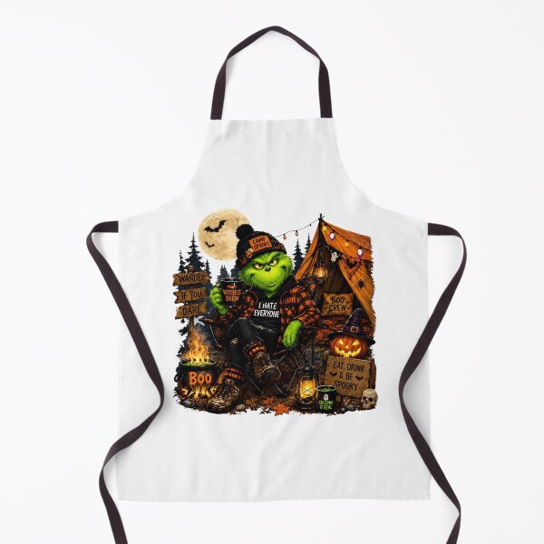 Item preview, Grumpy Green Monster Spooky Halloween Camp Adventure designed and sold by JasonWolf63697.