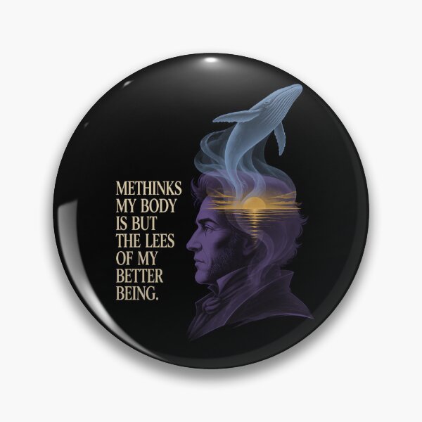 Item preview, Moby Dick Better Being - Melville Quote at Sunset designed and sold by Fenay Designs.