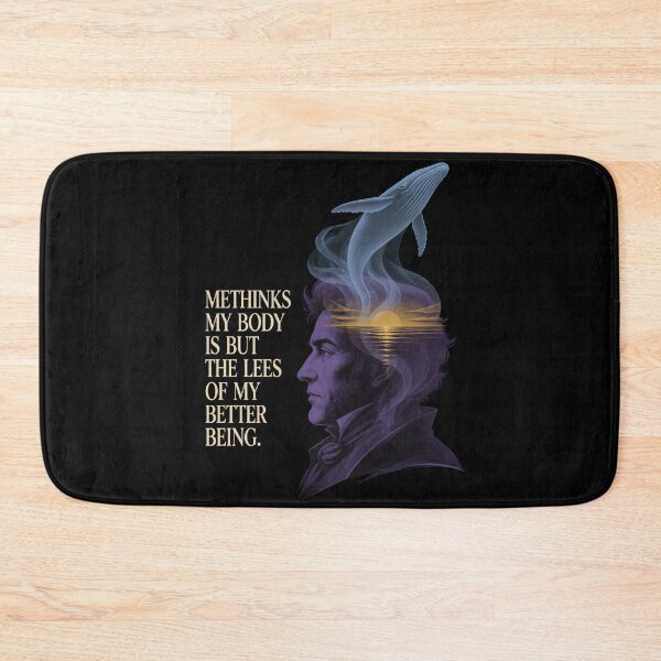 Item preview, Moby Dick Better Being - Melville Quote at Sunset designed and sold by Fenay Designs.