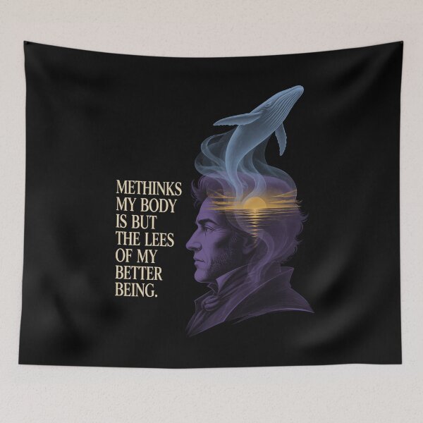 Item preview, Moby Dick Better Being - Melville Quote at Sunset designed and sold by Fenay Designs.