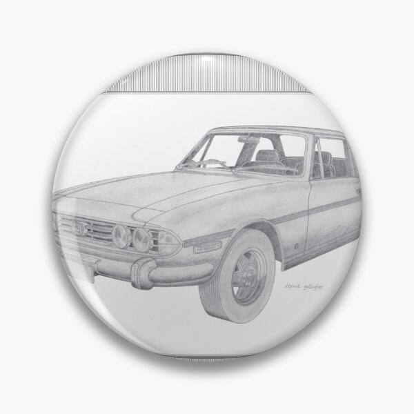 Item preview, Triumph Stag Mk2 2 Door Coupé Hand-drawn designed and sold by Classic Car Art Drawings.
