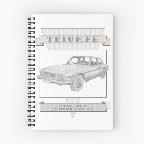 Item preview, Triumph Stag Mk2 2 Door Coupé Hand-drawn designed and sold by Classic Car Art Drawings.