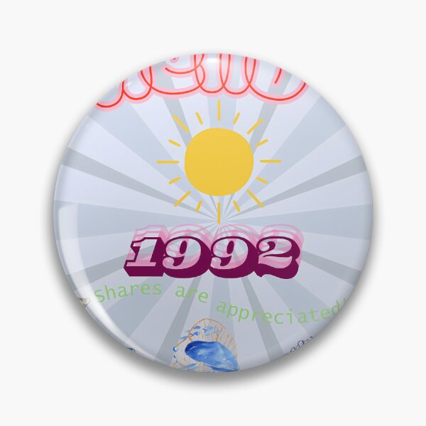 Item preview, Hello 1992 Summer Sea Turtles and Shells Retro Design designed and sold by NourArtCorner.