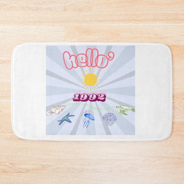 Item preview, Hello 1992 Summer Sea Turtles and Shells Retro Design designed and sold by NourArtCorner.