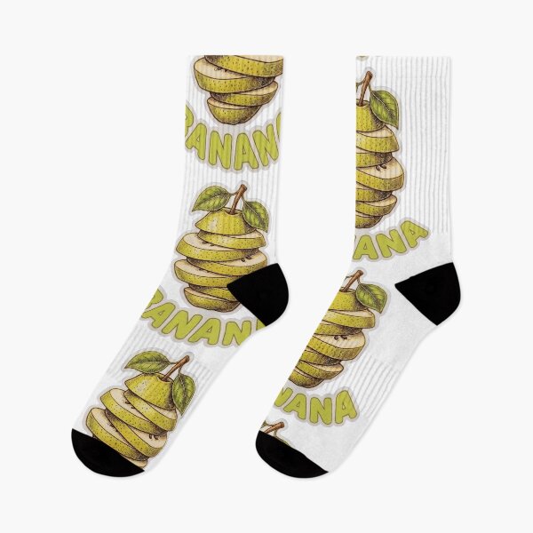 Item preview, Funny Sliced Pear BANANA Die-Cut Sticker | Ironic Sarcastic Fruit Graphic | Funny Confusion Quote T-Shirt Print | Pop Art Meme Decal designed and sold by SergioMiklos.