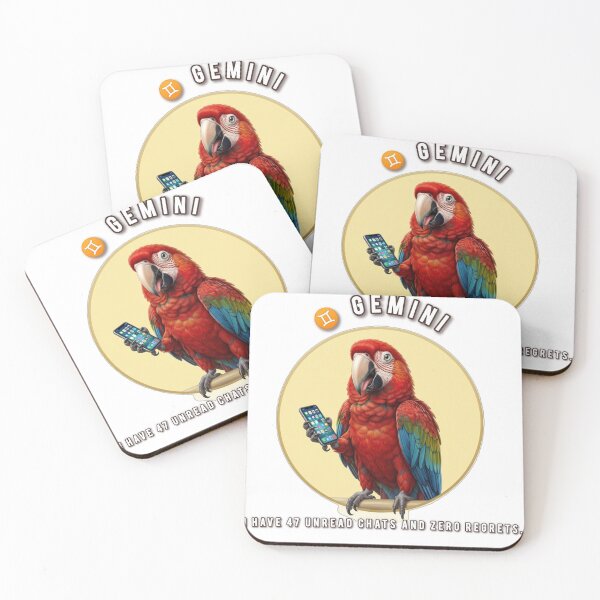Item preview, Funny Gemini Parrot Phone Zodiac Sarcastic Astrology designed and sold by Addy77shop.