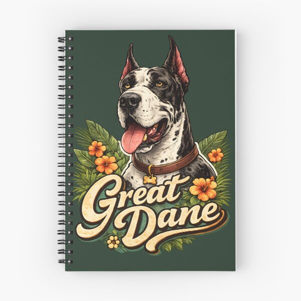 Item preview, Great Dane Tropical Vibes – Floral Dog Portrait designed and sold by blankTeeShirt.