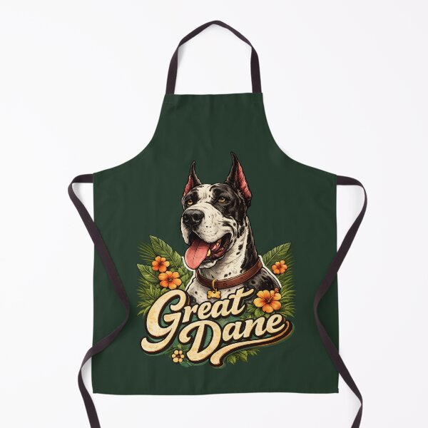 Item preview, Great Dane Tropical Vibes – Floral Dog Portrait designed and sold by blankTeeShirt.