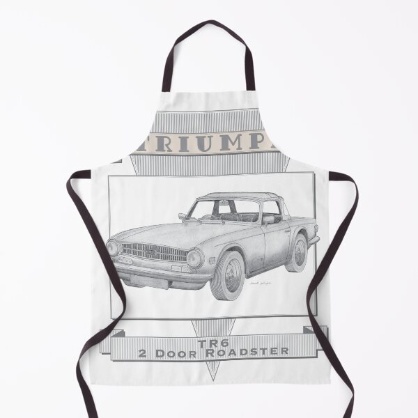 Item preview, Triumph TR6 2 Door Roadster Hand-drawn designed and sold by Classic Car Art Drawings.