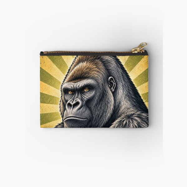 Item preview, Majestic Gorilla Vintage Wildlife Graphic – Retro American Wilderness designed and sold by ItsAllAbout.