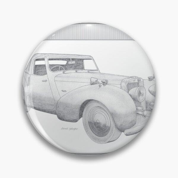 Item preview, Triumph 2 Door Roadster Hand-drawn designed and sold by Classic Car Art Drawings.
