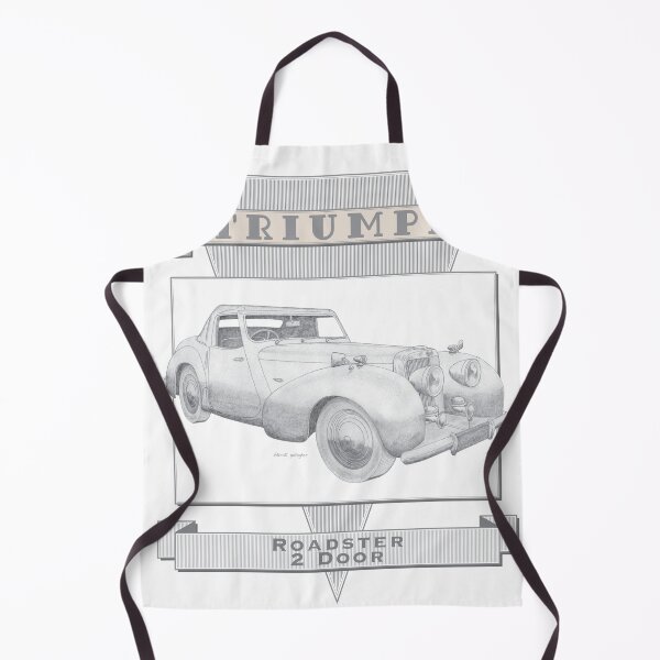 Item preview, Triumph 2 Door Roadster Hand-drawn designed and sold by Classic Car Art Drawings.