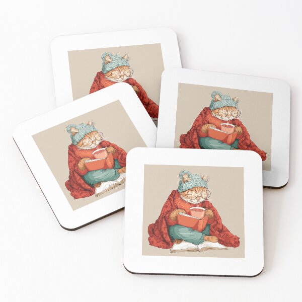 Item preview, Cat reading book  designed and sold by hedatla.