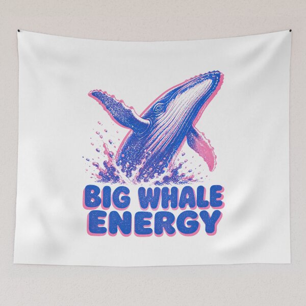 Item preview, Moby Dick Big Whale Energy - Neon Breach designed and sold by Fenay Designs.