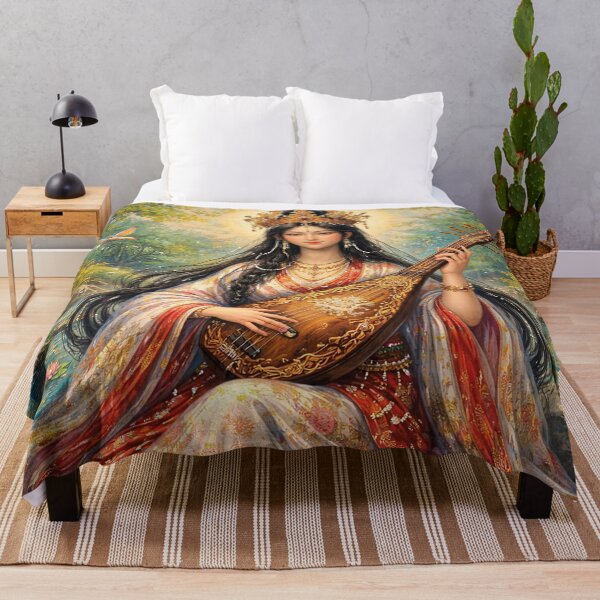 Item preview, Benzaiten, Mystical Japanese Goddess Painting designed and sold by GalleryKauffeld.