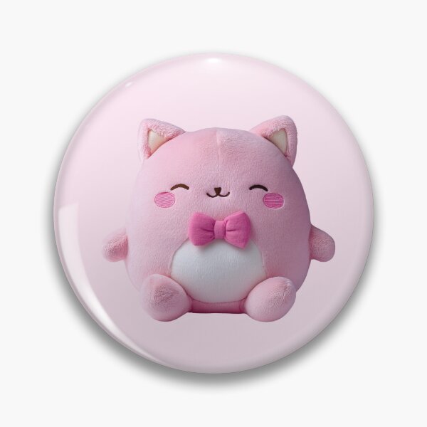 Item preview, Kawaii Pink Cat Plush Character designed and sold by jianina-alondra.