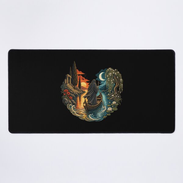 Item preview, The Ferryman Between the Sun and the Moon designed and sold by Odinsshop.