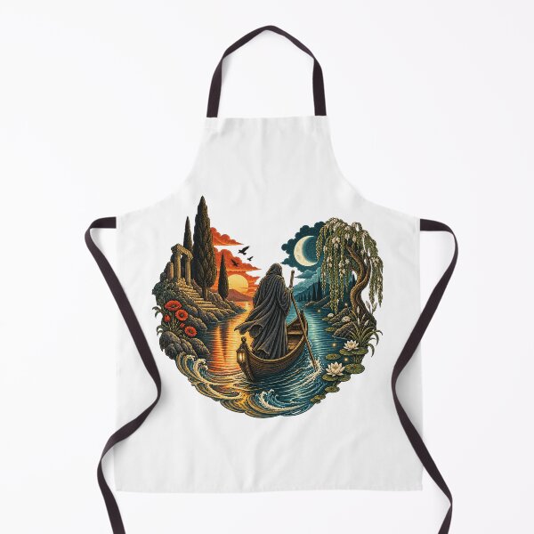 Item preview, The Ferryman Between the Sun and the Moon designed and sold by Odinsshop.