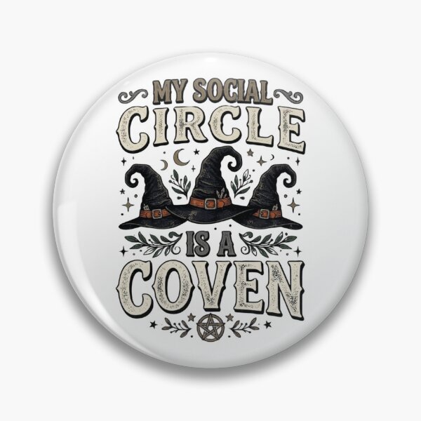 Item preview, My Social Circle Is A Coven Funny Witchy Halloween designed and sold by DijaMar.