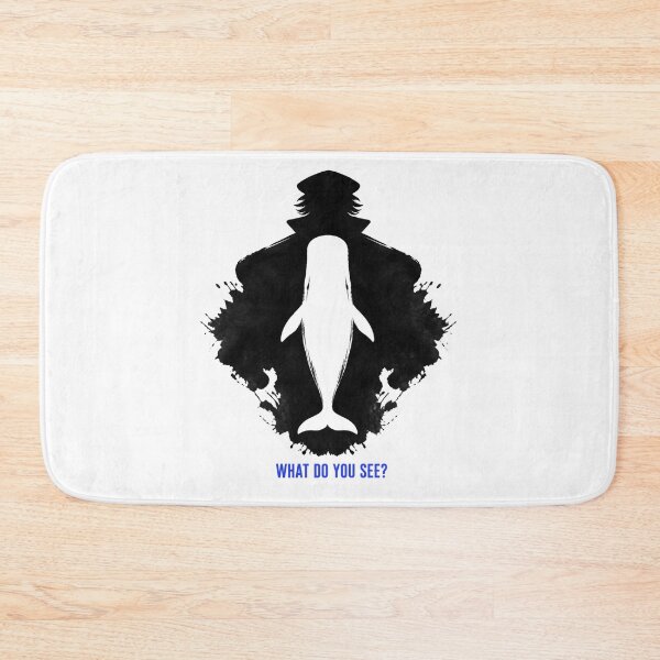 Item preview, Moby Dick What Do You See? - Captain or Whale Inkblot designed and sold by Fenay Designs.