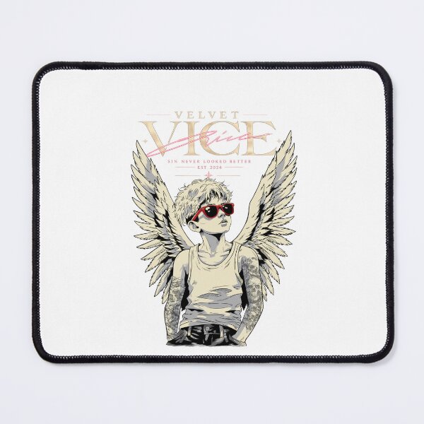Item preview, Velvet Vice Rebel Angel – Sin Never Looked Better Retro Streetwear Art designed and sold by ColorCollection.