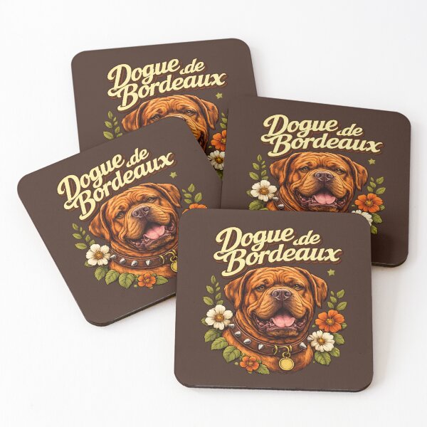 Item preview, Dogue de Bordeaux – Gentle Giant Floral Portrait designed and sold by blankTeeShirt.