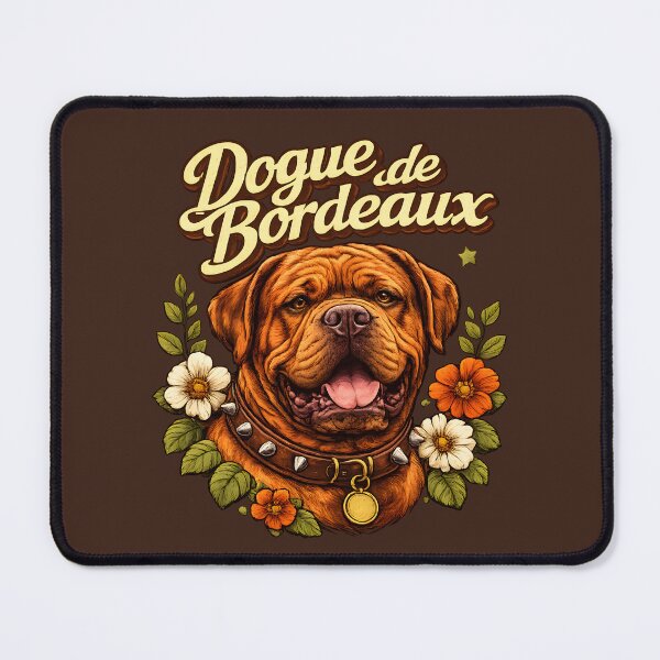 Item preview, Dogue de Bordeaux – Gentle Giant Floral Portrait designed and sold by blankTeeShirt.