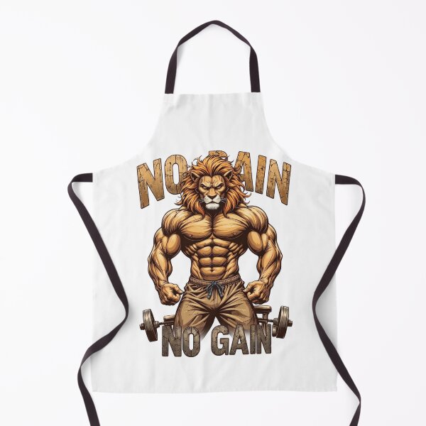 Item preview, The Alpha Lion Gym Motivation: No Pain No Gain designed and sold by Shopeon Designs.